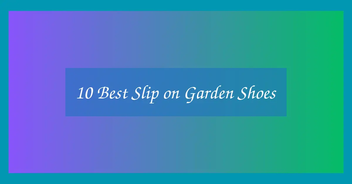 10 Best Slip on Garden Shoes