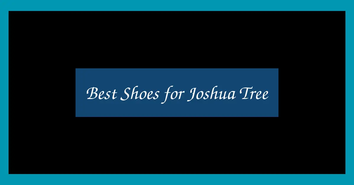 Best Shoes for Joshua Tree