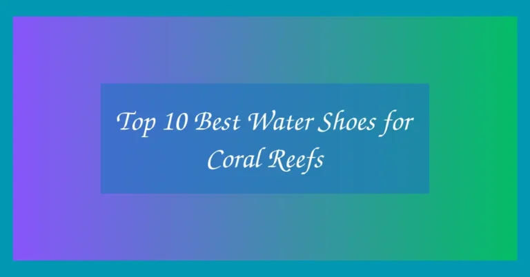 Top 10 Best Water Shoes for Coral Reefs