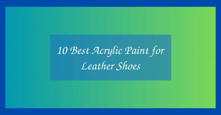 10 Best Acrylic Paint for Leather Shoes