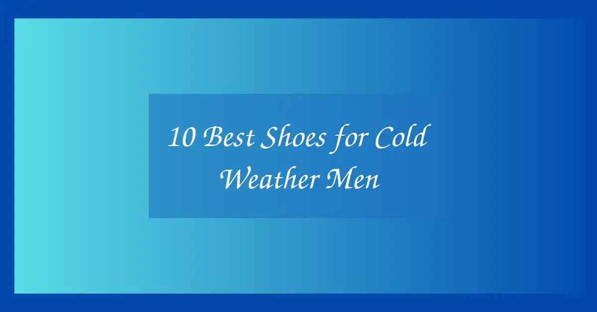 10 Best Shoes for Cold Weather Men