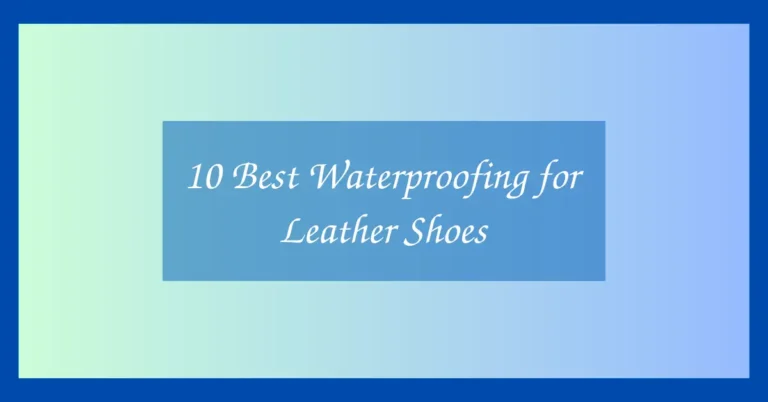 10 Best Waterproofing for Leather Shoes